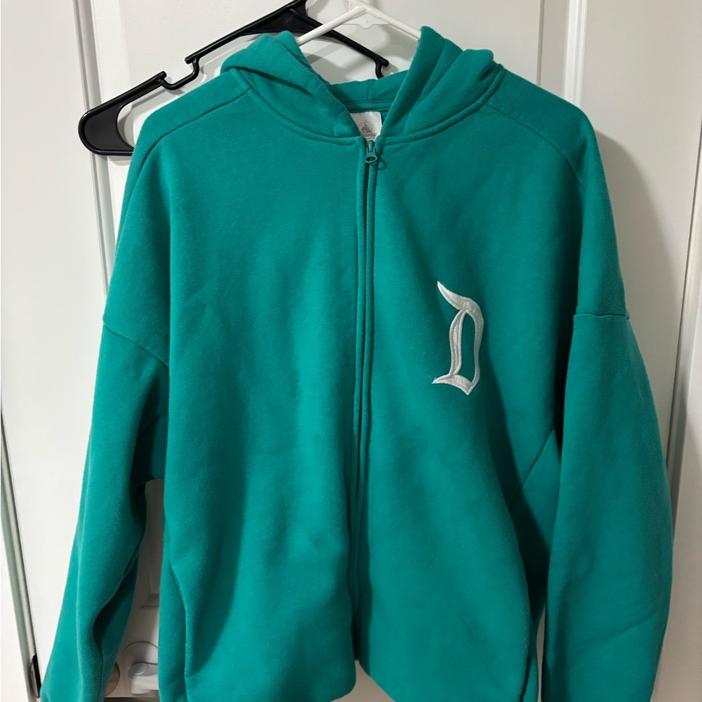 Disneyland Teal Hoodie with Embroidered Initial